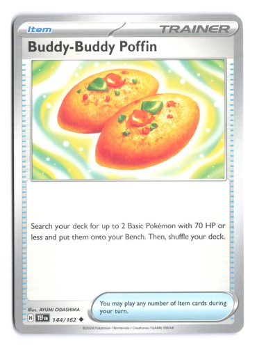 Pokemon Buddy-Buddy Poffin Scarlet & Violet Temporal Forces 144/162 NM