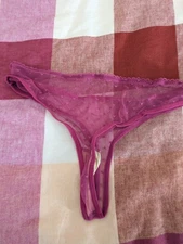 Res Ipsa Loquitur Melbourne - Premium Plum Heart G String - Small AU8