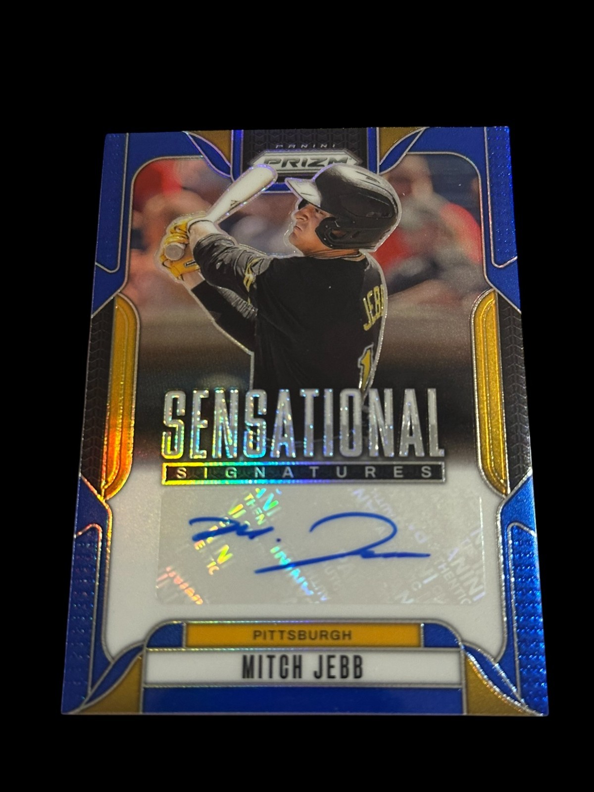 2025 Panini Prizm Baseball - Mitch Jebb #SS-MJ Sensational Sigs Blue Prizm /49