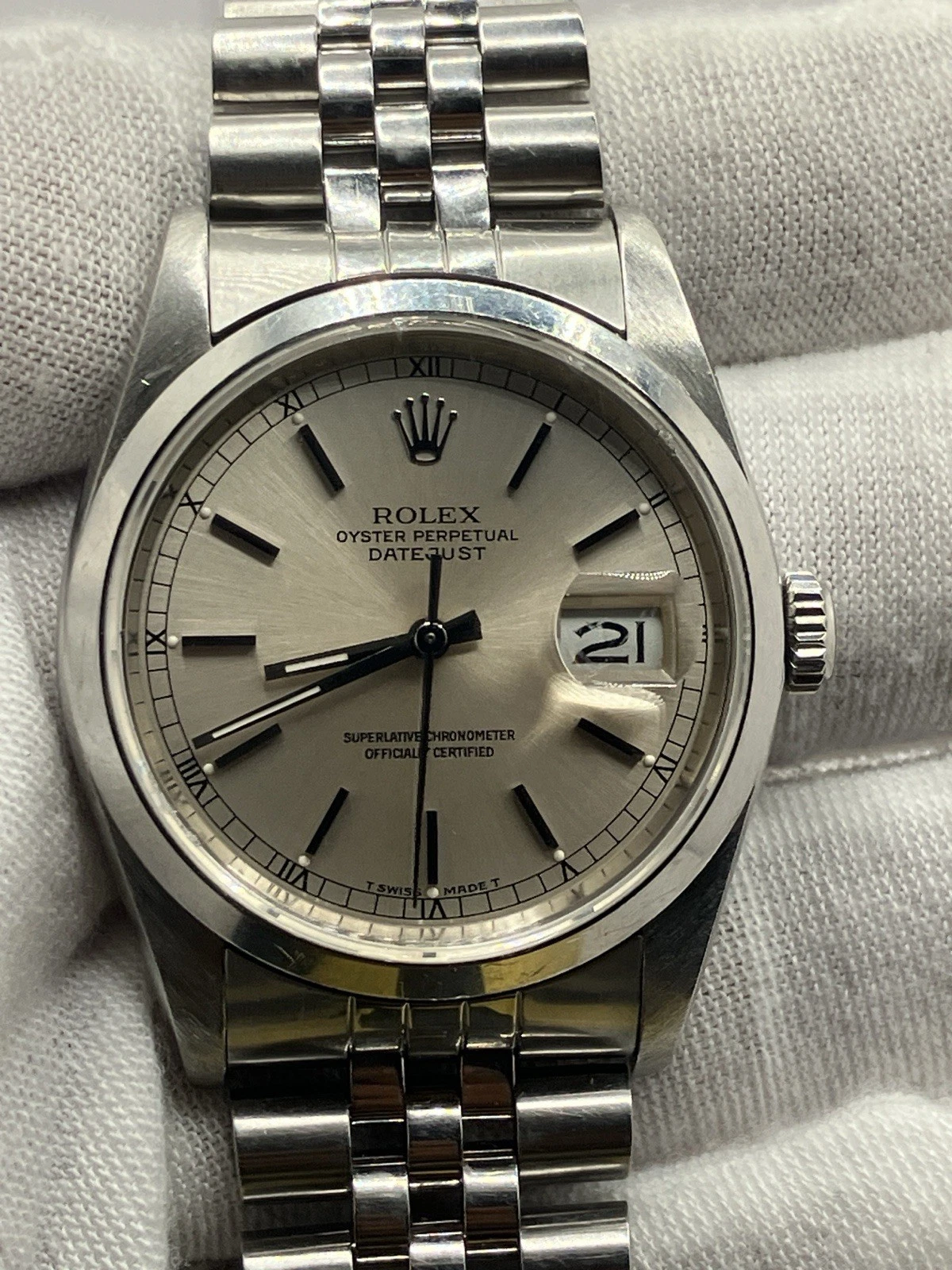 ROLEX 16200 36mm. Box, Papers, Wallet