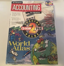GT Personal Accounting & Essential Office 2 CD-ROM PAK For Windows 3.0 VINTAGE