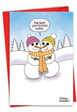 Funny Christmas Greeting Card w/ Envelope (1 Card) Happy Holidays Best Way