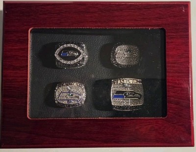 Seattle Seahawks Super Bowl und Championship Ringe incl. Box