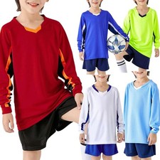 Kids Boys Outfit With Shorts Tracksuit Elastic Waistband Set Cycling V-neck Top