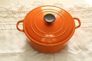 LE CREUSET Marmite 24 cm Orange - Cocotte faitout