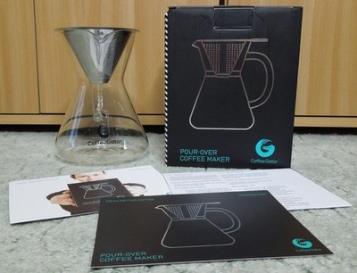 Coffee Gator Pour Over Kaffeebereiter Edelstahlfilter Glaskaraffe ca. 500 ml neu