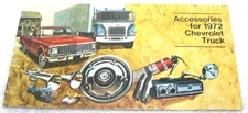 1972 CHEVROLET TRUCK FEATURES ACCESSOIRES BROCHURE BLAZER ELCAMINO SUBURBAN
