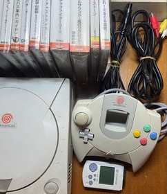 Sega Dreamcast Console Games Lot Obi VMU Controller Cables Tested JP