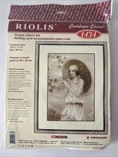 Riolis "Old Photo Riviera" Woman Portrait Vintage Cross Stitch Kit New #1434
