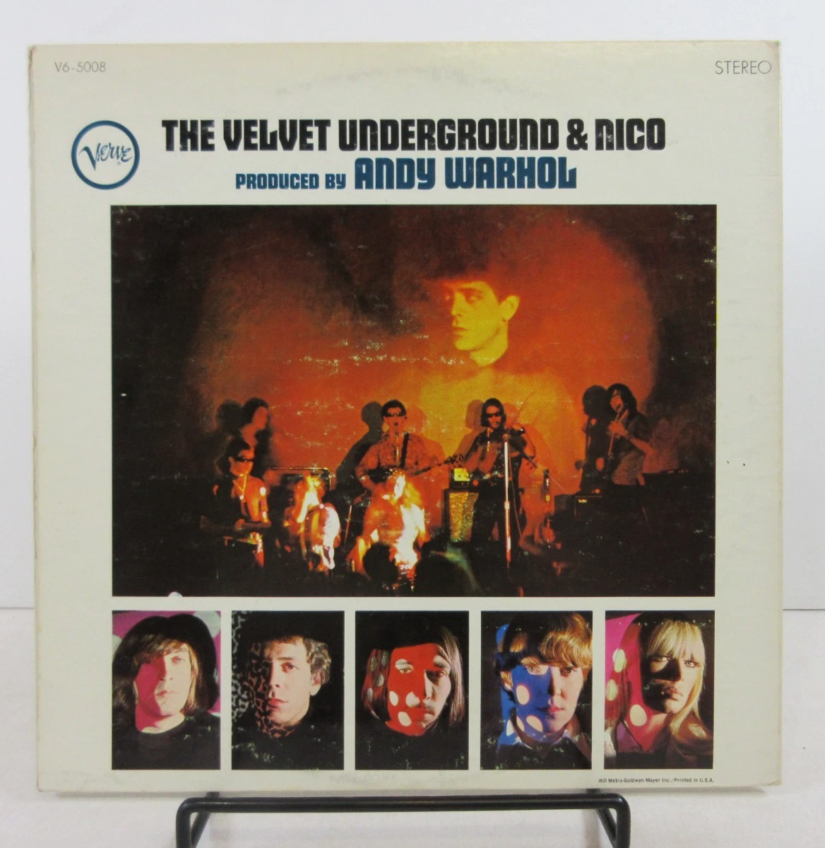 1968 EX/EX "The Velvet Underground & Nico" S/T LP UNPEELED V6-5008 Verve Stereo