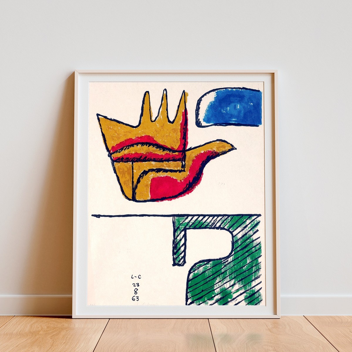 Modernist Architectural Poster – Le Corbusier 1963 | Digital