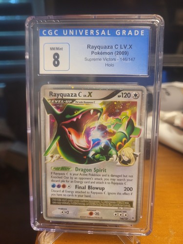 Rayquaza C LV.X graded CGC 8 for sale on eBay