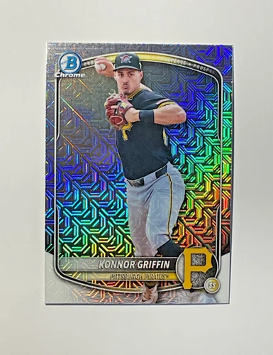 2025 Bowman Draft Chrome Konnor Griffin Mojo rookie card