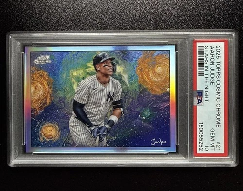 2025 Topps Cosmic Chrome Aaron Judge Stars in the Night New York Yankees PSA 10