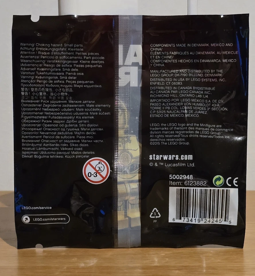 LEGO ®️ C-3PO Red Arm Polybag Star Wars NEW 5002948-1 - Imagen 2 de 4