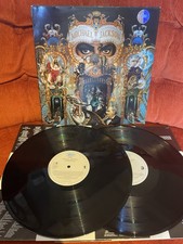 Michael Jackson DANGEROUS 1991 vinyl double LP UK 1st press A1/B1/C1/D1 EX/EX