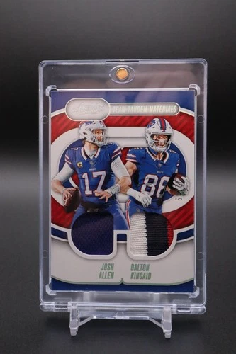 2024 Panini Absolute Football Holo Silver Josh Allen / Dalton Kincaid #TTM-BUF