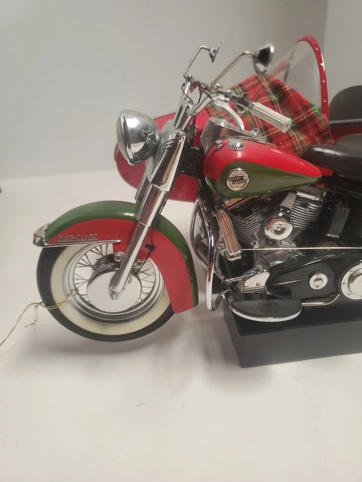 Franklin Como Nueva Harley Davidson 2002 Navidad Duo Deslizamiento/Sidecar Sin Caja  Foto 2 de 4