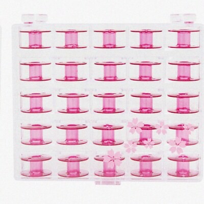 Pink Sewing Bobbins, 25 Pack