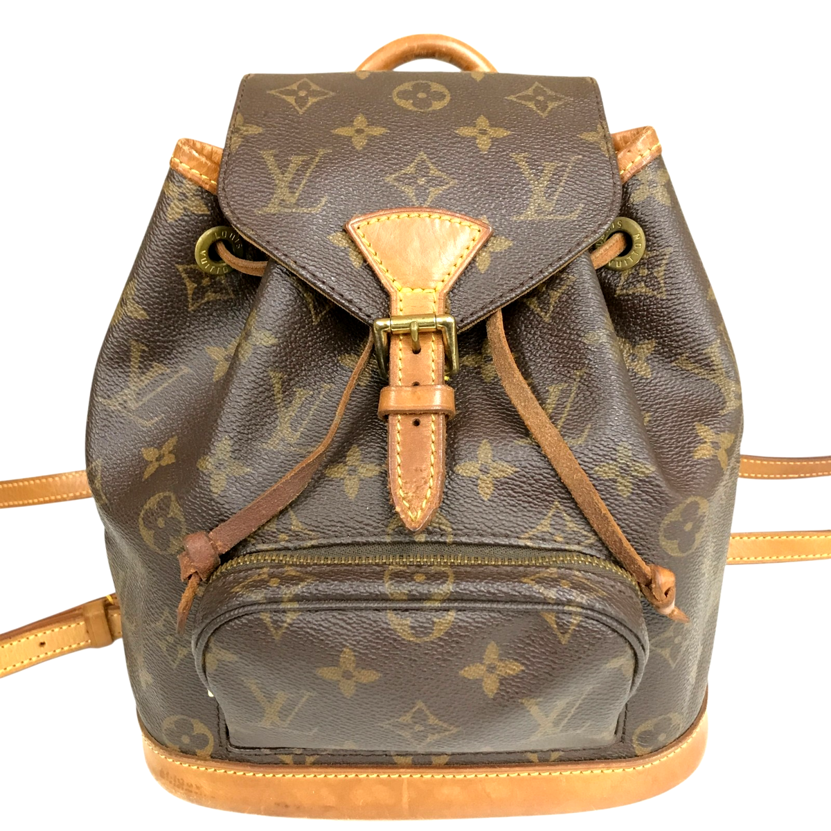 Auth Louis Vuitton Mini Montsouris Backpack Monogram Rucksack Bag