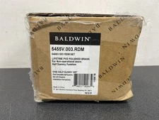 Baldwin 5455V003RDM Right-Hand Dummy Door Lever w/5048 Rose - Estate Polished Br