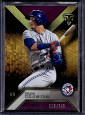 2016 Topps Triple Threads Troy Tulowitzki #66 Amethyst /340 Toronto Blue Jays
