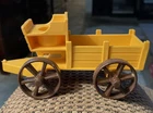 VINTAGE 1982, FISHER PRICE LITTLE PEOPLE, YELLOW WESTERN BUCKBOARD WAGON