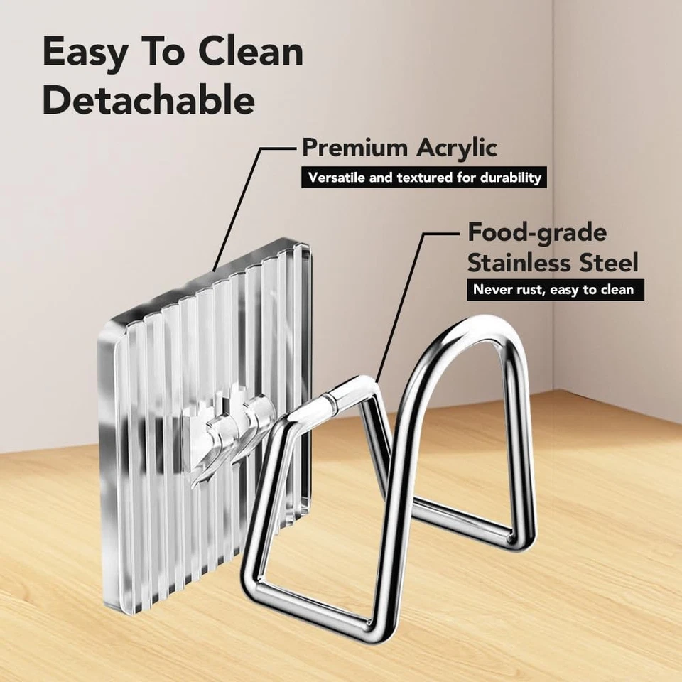 Soporte de esponja 2 piezas para fregadero de cocina, adhesivo fuerte acrílico transparente cocina Si... Foto 2 de 4