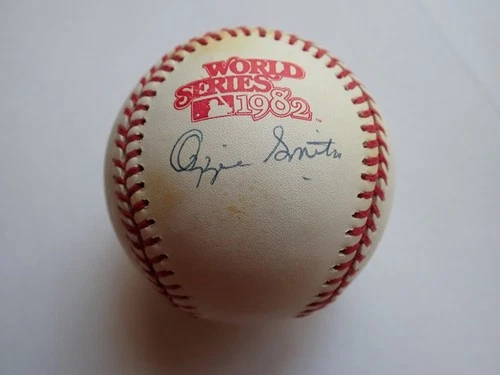 New ListingOZZIE SMITH Signed 1982 Official World Series Baseball St. Louis Cardinals HOF