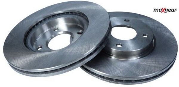 2X Bremsscheibe Maxgear 19-3353 2 Bremsscheiben Vorderachse Vorne FüR Nissan-image