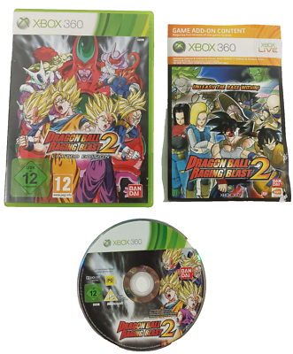 XBOX 360 Game Dragon Ball Raging Blast Limited Edition With Manual