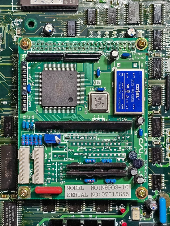 NISSIE CPU 4TP-1D777 N9MCB-10 con placa de circuito N9POS-10 montada Foto 3 de 4