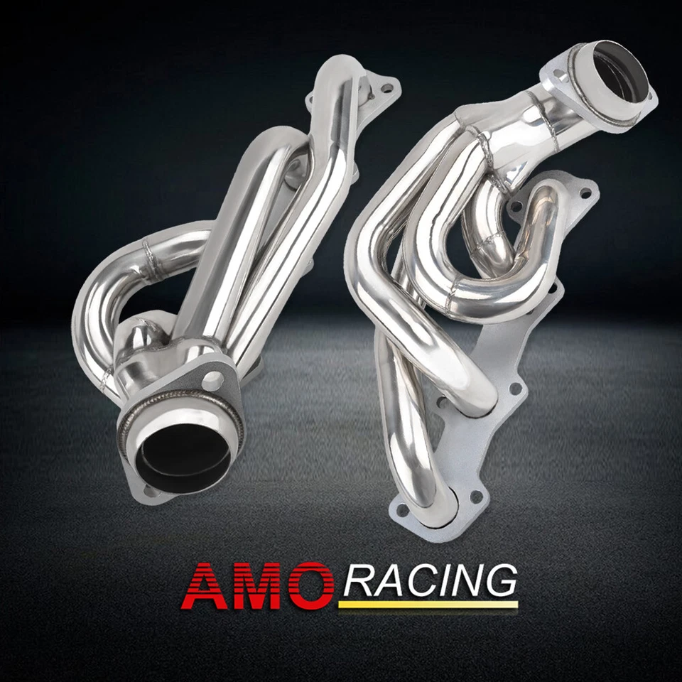 Cabezales de escape Shorty para Ford F150 F250 5,4 L V8 1997-2003 SL acero inoxidable Foto 2 de 4