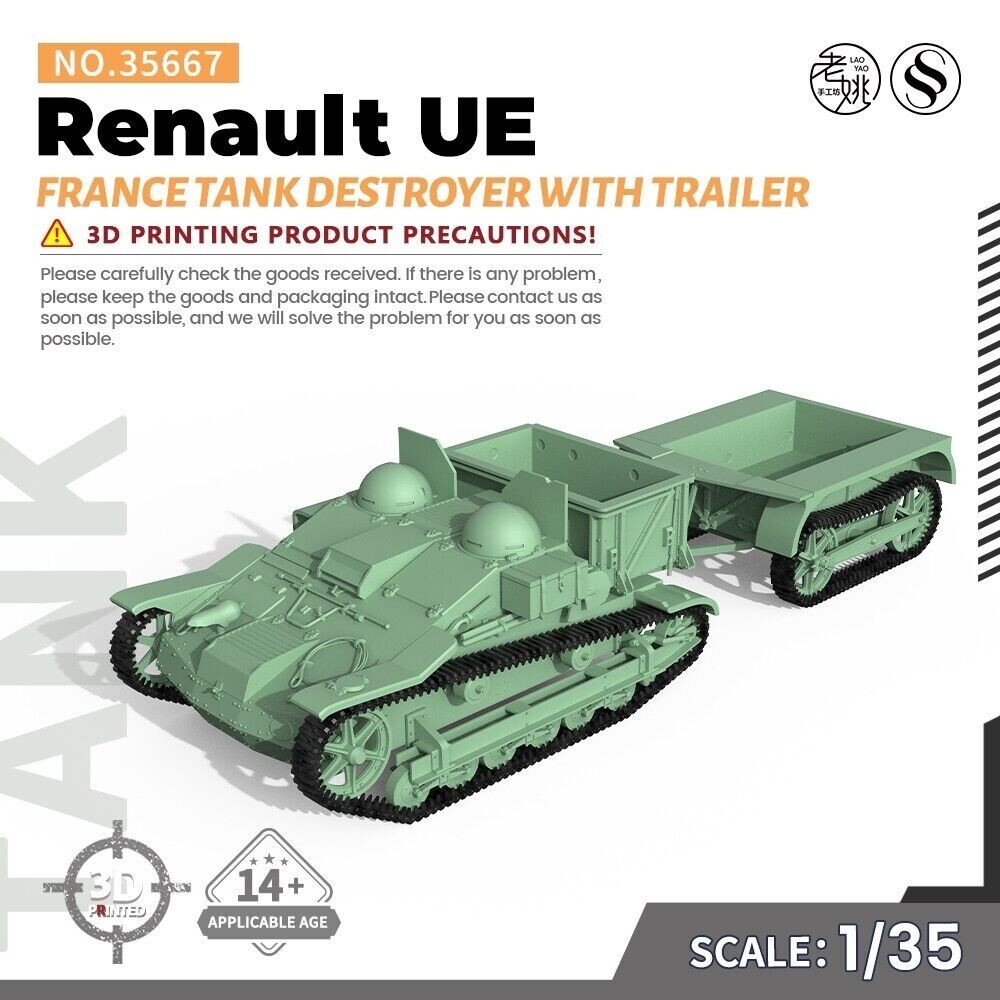 のん SS35667 1/35 Military Model Kit France Renault UE Tank