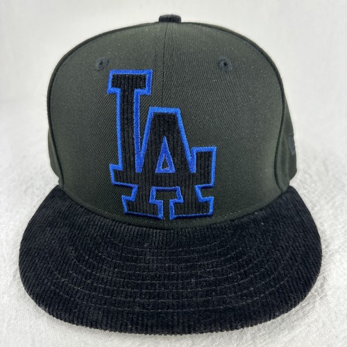 NEW ERA 59FIFTY 5950 FITTED HAT LA LOS ANGELES DODGERS CAP SIZE 7-1/8 CORDUROY