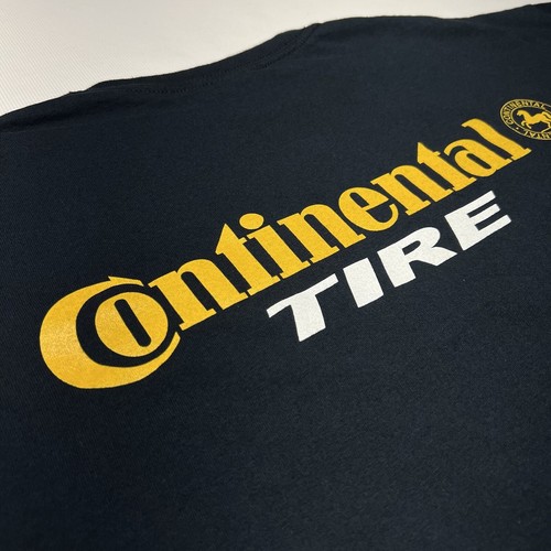 Continental Tire Tee Shirt Mens XL Black Short Sleeve Logo Automotive Car Ad Y2K - Picture 10 of 13