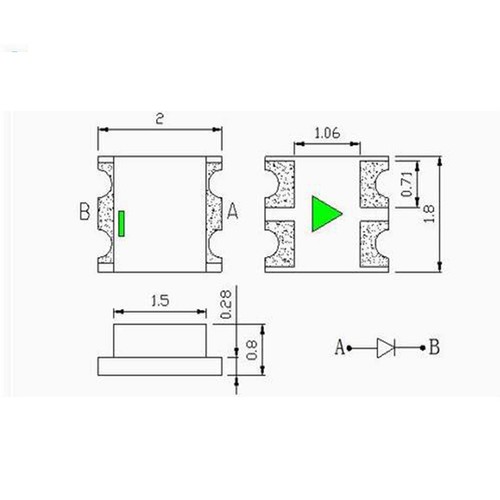 50 x 12v 0807 0805 Blanco Transparente Frío Micro SMD Precableado LED Parpadeo 9v - Imagen 4 de 4