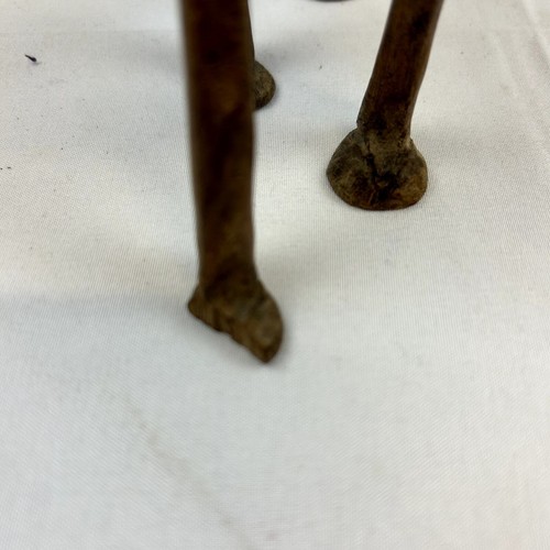 MADERA Camel tallado a mano hecho a mano de colección único pie defectuoso India - Imagen 8 de 9