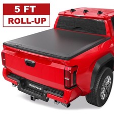 Mostplus 5ft Roll-up Soft Truck Bed Tonneau Cover For 2005-2015 Toyota Tacoma