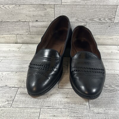 Allen Edmonds Chadwick Women Black Leather Pleated Skirt  display picture 3