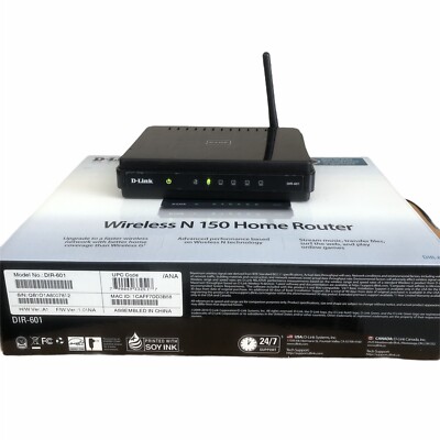 D-Link DIR-601150Mbps Wireless-N WiFi 4-Port Internet Home Router Fully Tested 