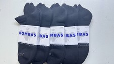 Lot Of 5 Pair Bombas Socks Ankle Size Large Unisex -NWT
