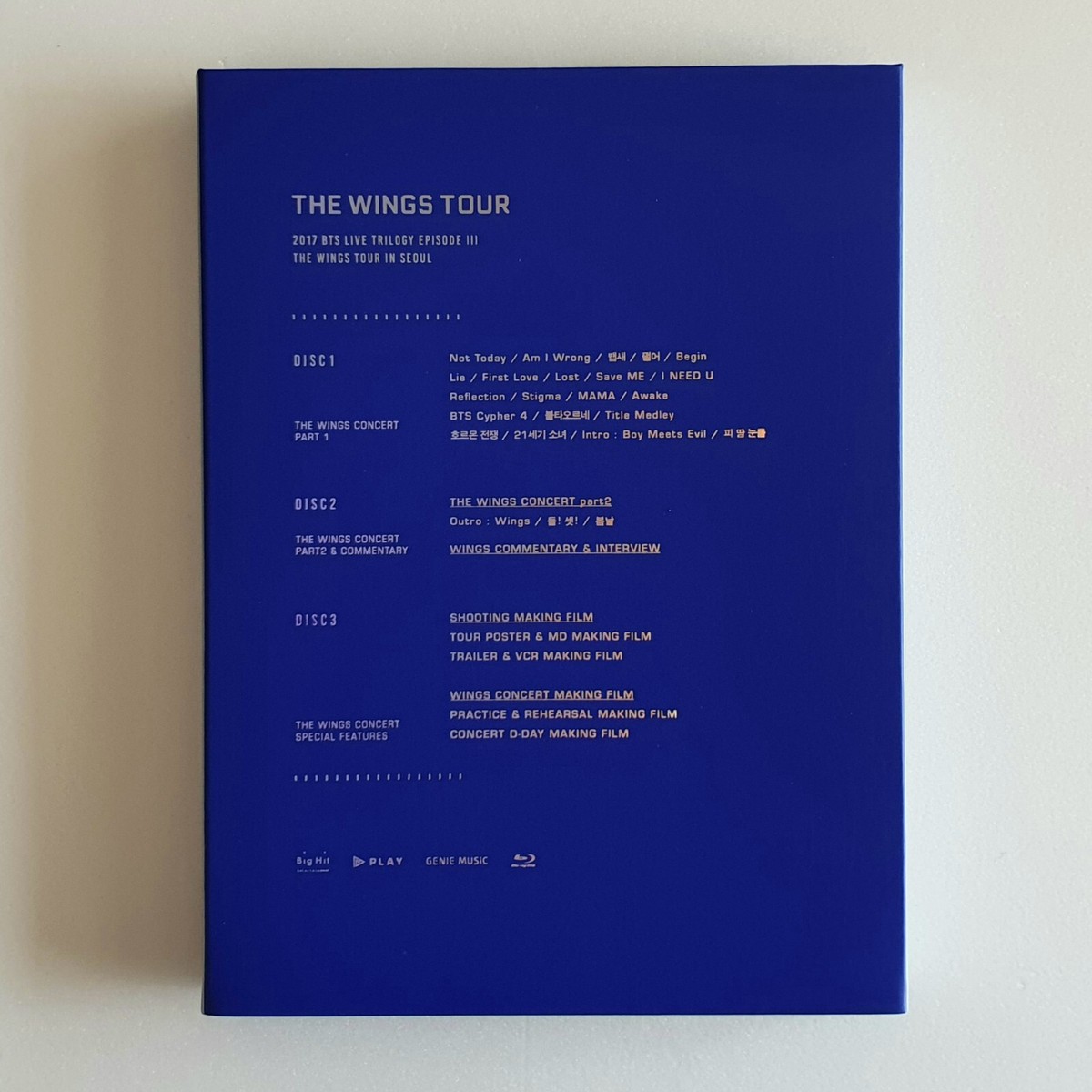 BTS WINGS TOUR IN SEOUL Blu-ray ブルーレイ BTS 2017 Live Trilogy EPISODE III The Wings Tour In Seoul