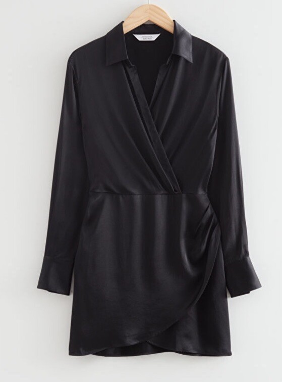 And Other Stories Black Dress 12 BnWT Rrp£85