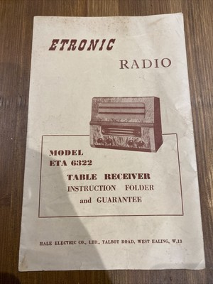 ETRONIC ETA 6322 Funkanleitung - L150