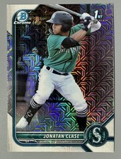 2022 Bowman Chrome Prospects Jonatan Clase Mega Box Mojo Refractor #BCP-118