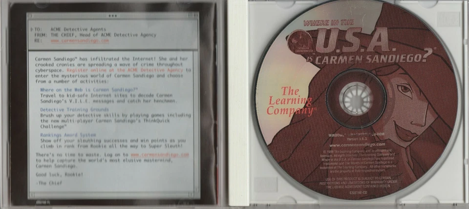 Where in the USA is Carmen San Diego? by Broderbund for Win 95/98 & Mac 7.1 ~ CD - Image 2 of 3