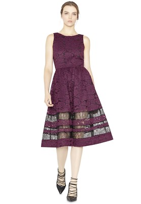 chinese dress ladies alice + olivia Women's Arista Sleeveless Cross Back Pleat Maxi Dress,  Solstice, Purple, 0 at Amazon Women's Clothing store main image 1