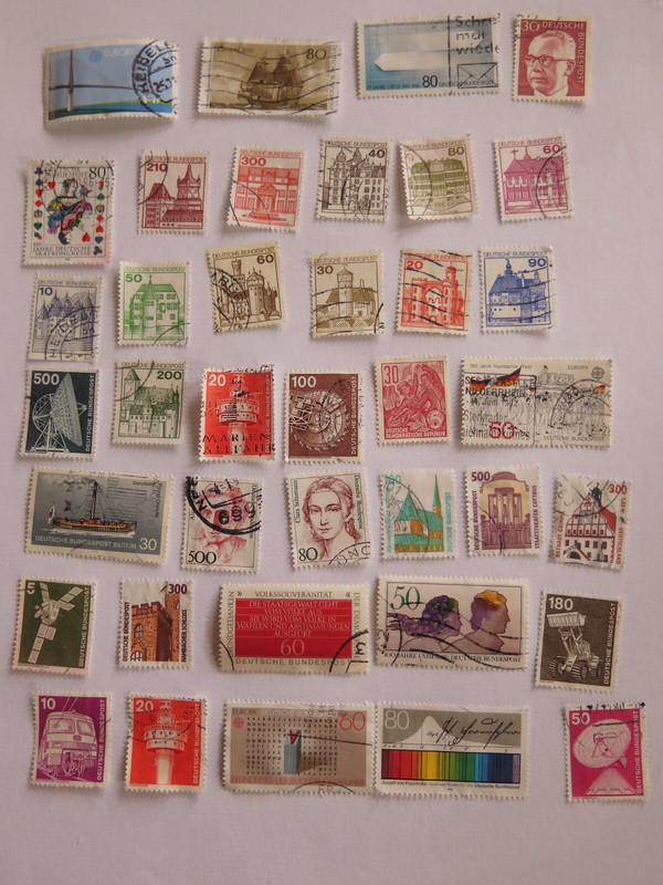 Germany used postage stamps 71 stamps, lot, commemorative/regular issue.