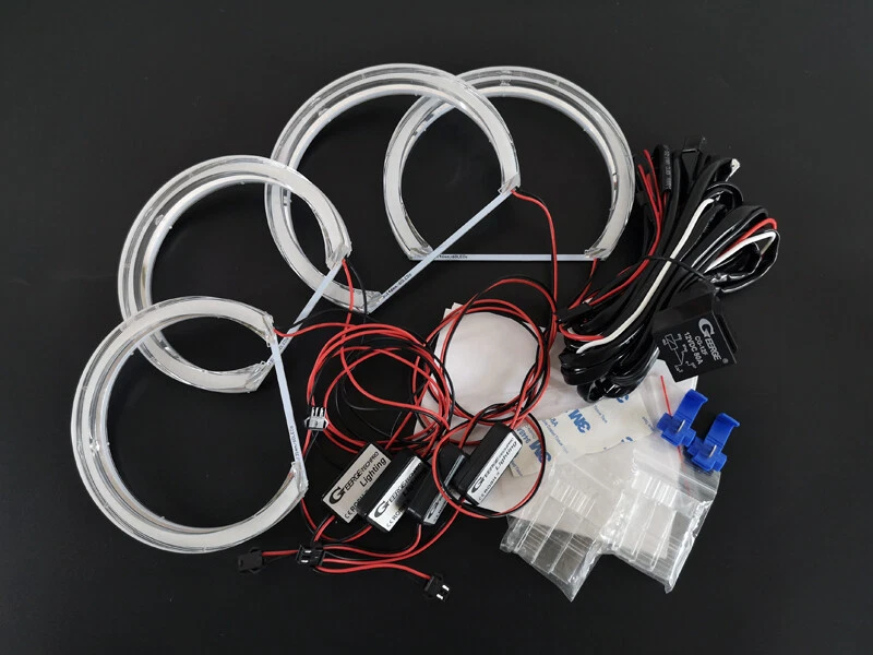 For BMW E46 Sedan Touring Wagon Crystal Style Led Angel Eyes Kit Halo Rings - Изображение 2 из 4